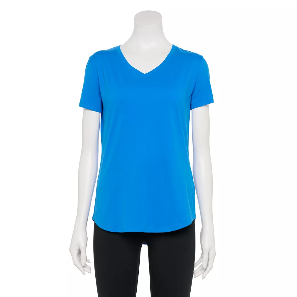 Petite Tek GearĀ® Moisture-Wicking V-Neck Tee - Image 6