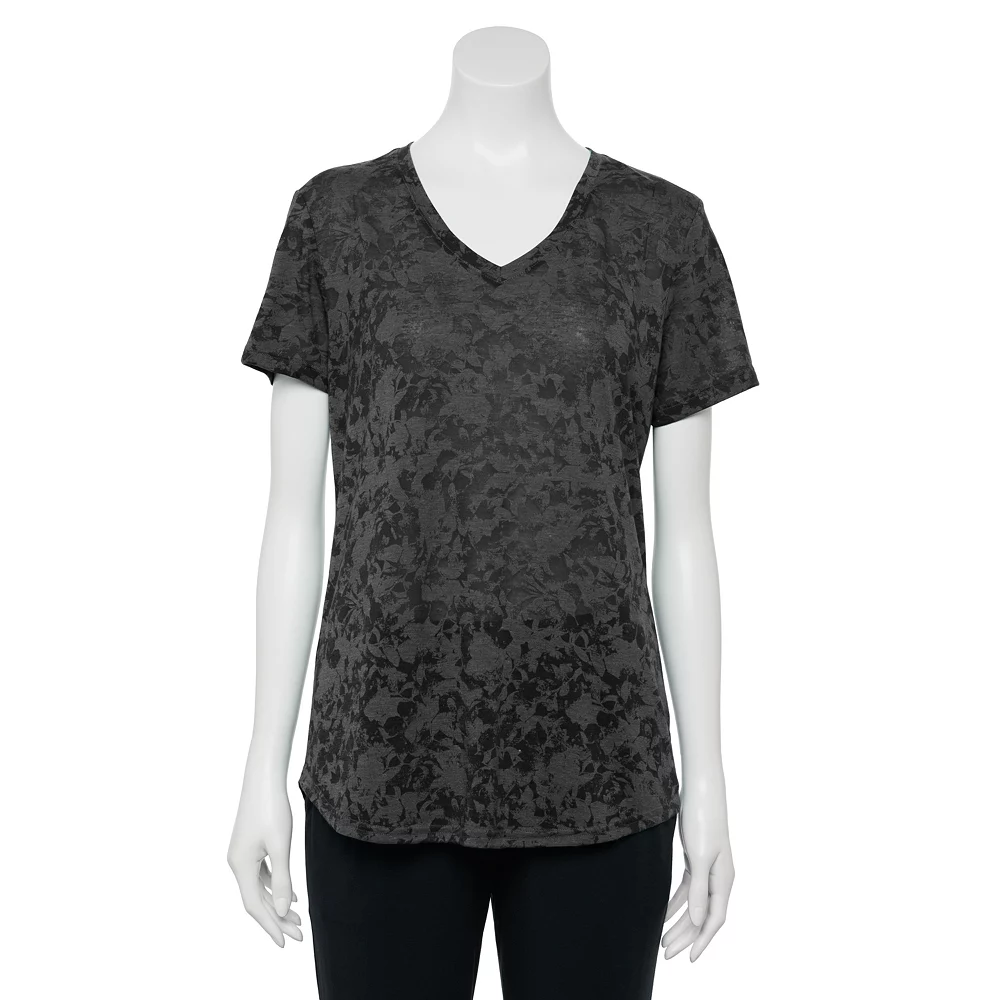 Petite Tek GearĀ® Moisture-Wicking V-Neck Tee - Image 8