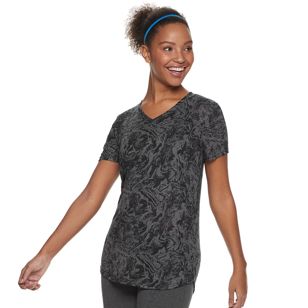 Petite Tek GearĀ® Moisture-Wicking V-Neck Tee - Image 15