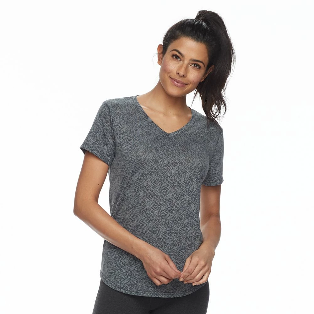 Petite Tek GearĀ® Moisture-Wicking V-Neck Tee - Image 14