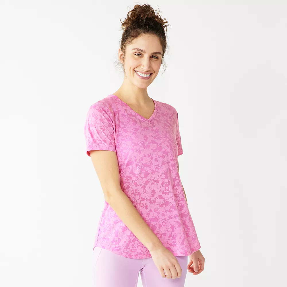 Petite Tek GearĀ® Moisture-Wicking V-Neck Tee - Image 4