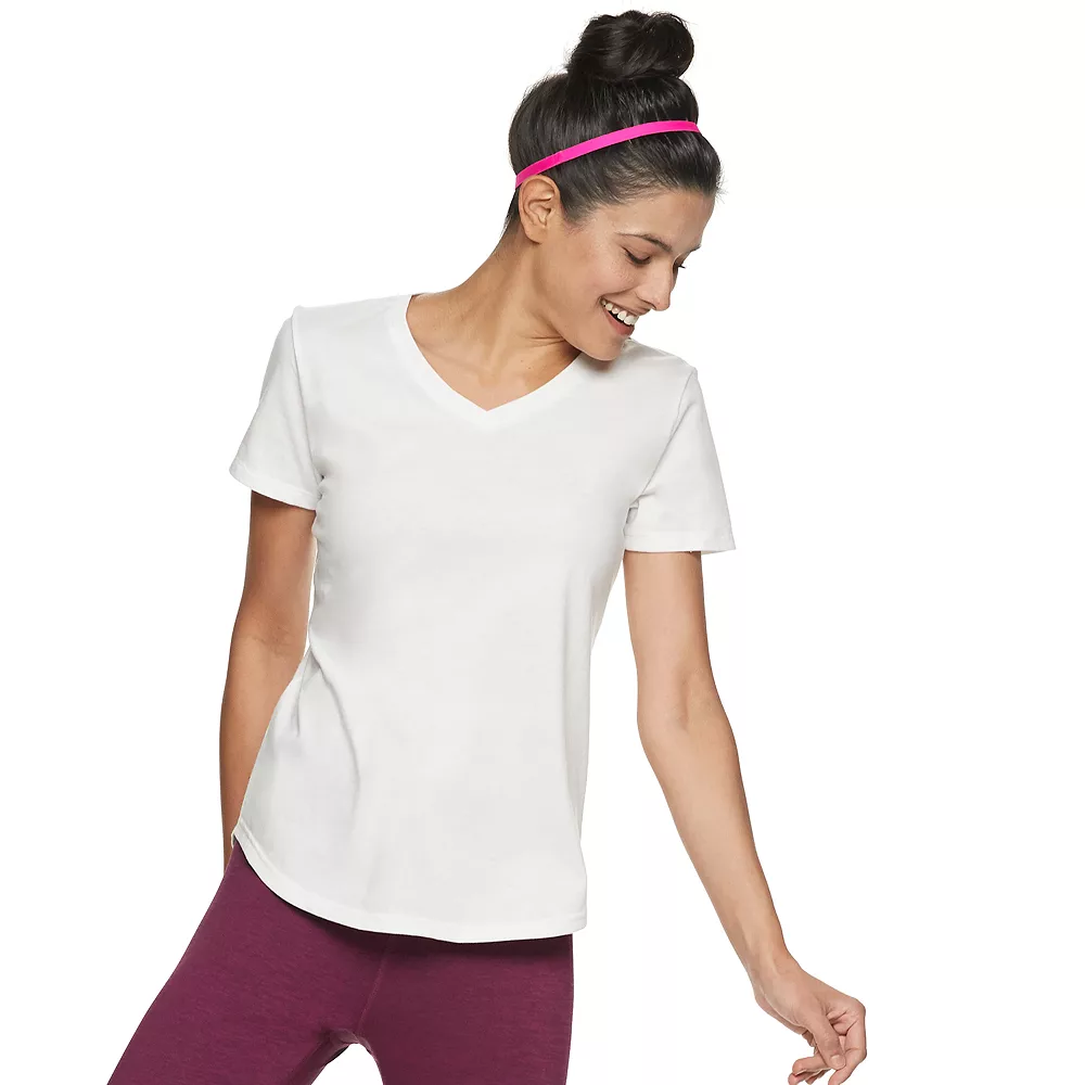 Petite Tek GearĀ® Moisture-Wicking V-Neck Tee - Image 9