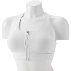 Tek GearĀ® Zip-Front Medium-Impact Sports Bra