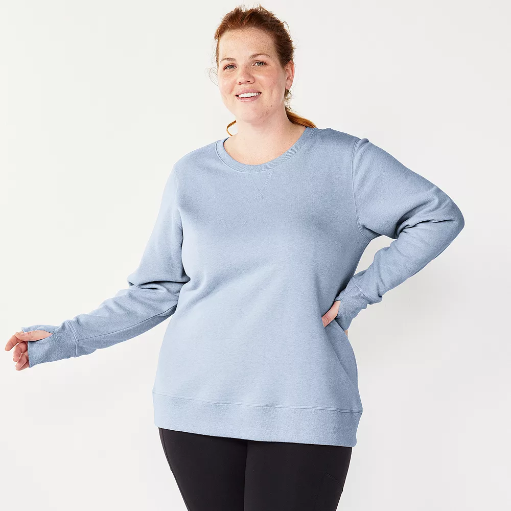 Plus Size Tek GearĀ® Ultrasoft Fleece Crewneck Sweatshirt - Image 55