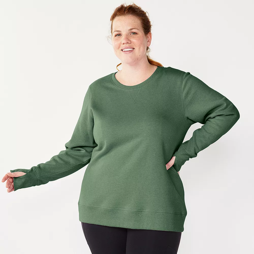 Plus Size Tek GearĀ® Ultrasoft Fleece Crewneck Sweatshirt - Image 46