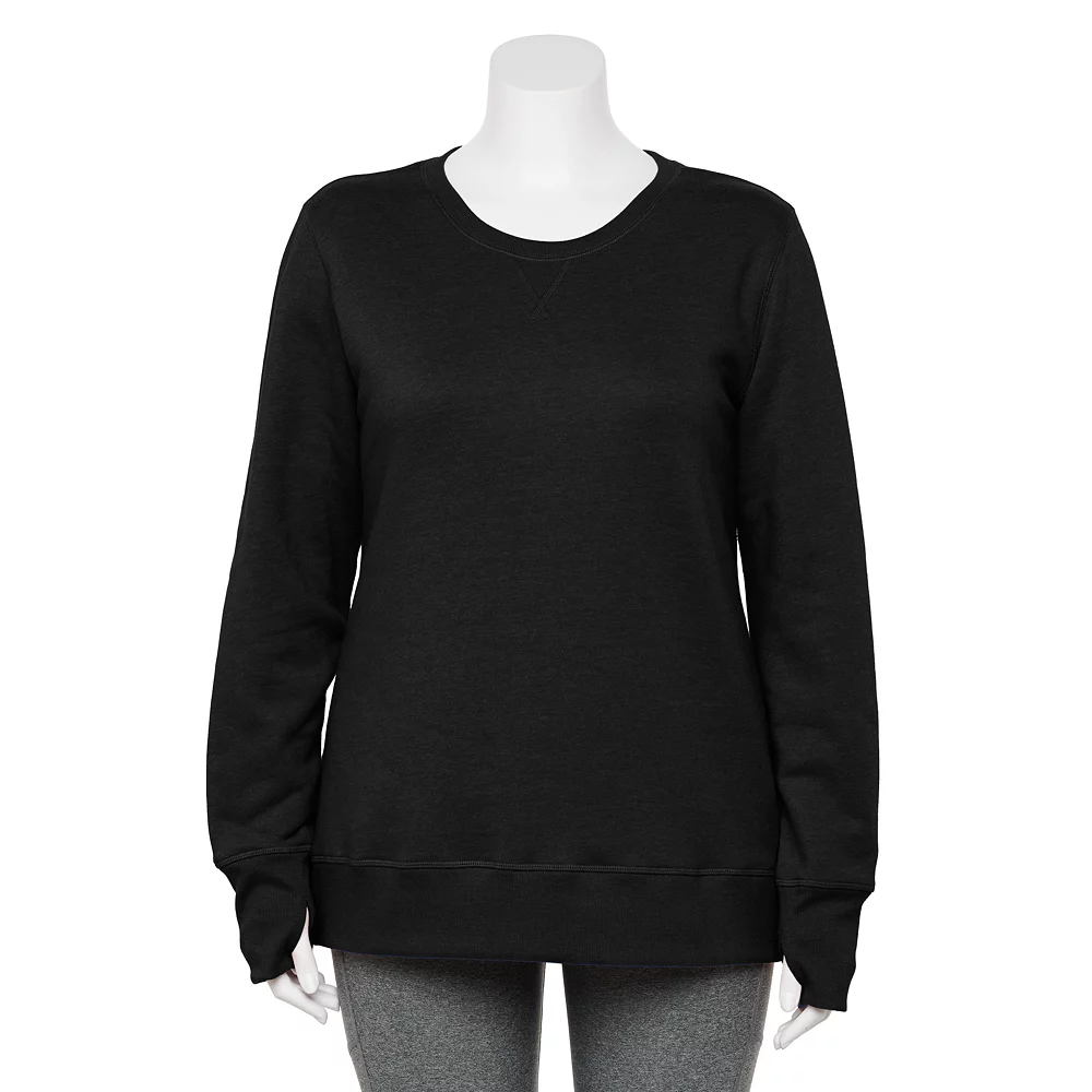 Plus Size Tek GearĀ® Ultrasoft Fleece Crewneck Sweatshirt