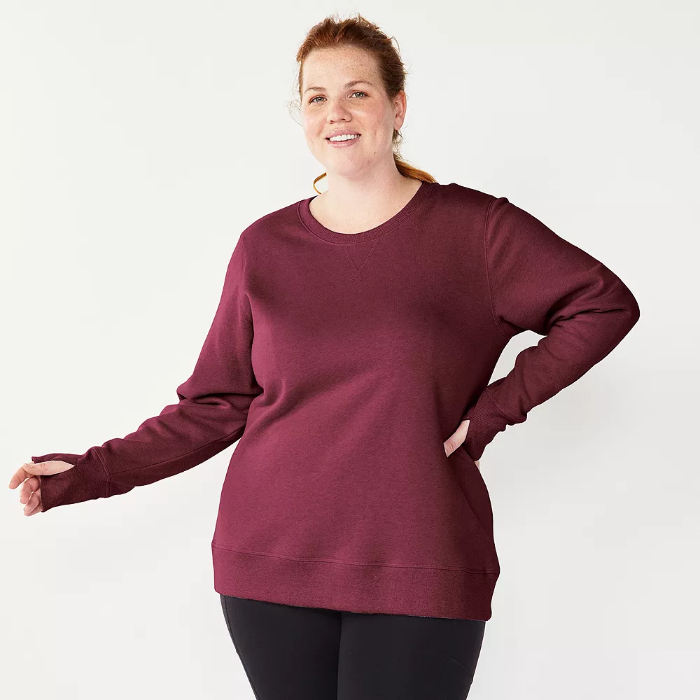 Plus Size Tek GearĀ® Ultrasoft Fleece Crewneck Sweatshirt - Image 49