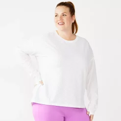 Plus Size Tek Gear® Mesh Crewneck Tee