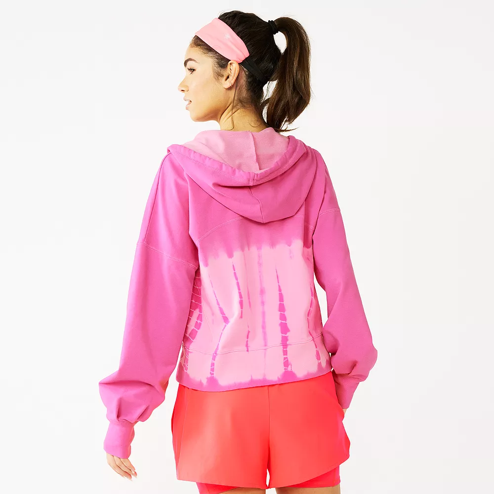 Women's Tek GearĀ® French Terry Crop Zip-Up Jacket - Image 3