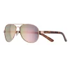Women's Tek Gear® 58mm Aviator Mirrored Lens Sunglasses