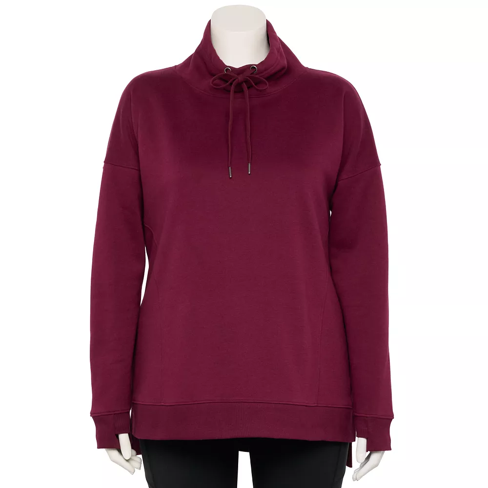 Plus Size Tek GearĀ® Ultrasoft Fleece Cowlneck Tunic