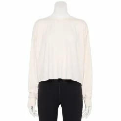 Women's Tek Gear® Easy French Terry Raw-Seam Tee