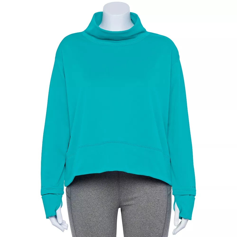 Plus Size Tek GearĀ® Run Mockneck Long Sleeve Top - Image 5