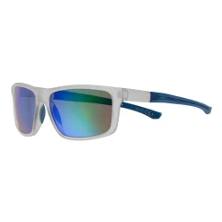 Women's Tek GearĀ® 60mm Iridescent Wrap Mirrored Sunglasses